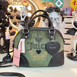NEW Juicy Couture Heritage Green Bowlers Bag 💚